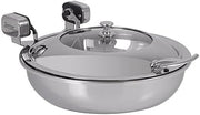 Spring USA Vision S/S Round Buffet Server with Chrome Accents