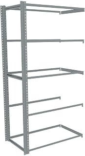 Tennsco ZAH7-4224A-5 - Boltless Shelving: Add-On, Medium-Duty, 42 in x 24 in, 84 in Overall Ht, 5 Shelves