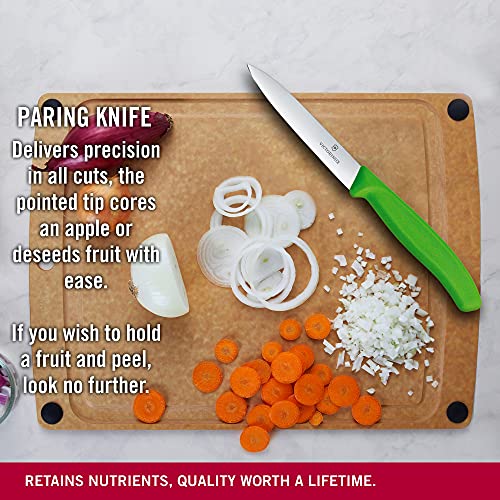 Victorinox Green / 3.9" / Straight Paring Knives