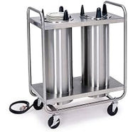 8409 Heated Dish Dispenser with Open Tubular Frame, 4 Tubes & 9-1/8" Diameter Maximum Dish Size
