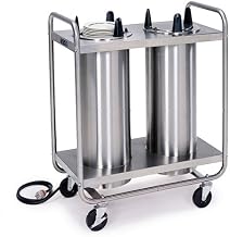 8409 Heated Dish Dispenser with Open Tubular Frame, 4 Tubes & 9-1/8" Diameter Maximum Dish Size