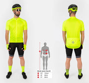 Men's Xtract Road Cycling Jersey by Endura – X-Large, Jersey, Hi-viz Yellow, Model E3202YV/6