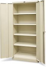 Industrial Storage Cabinet - 36" Wx24 Dx78 H - Unassembled - Tan - Tan