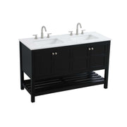 Theo Bathroom Vanity black by Lighting Design – Wood, Black, Model VF16454DBK
