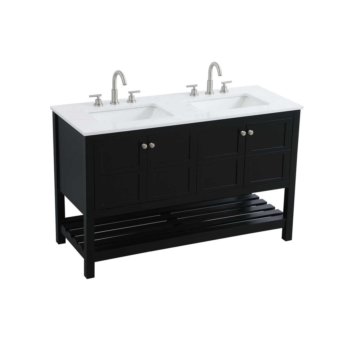 Theo Bathroom Vanity black by Lighting Design – Wood, Black, Model VF16454DBK