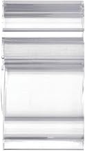 HUBERT Clear Tilting Sign Holder - 1" L, 25 per Bag
