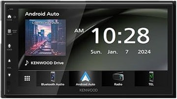 KENWOOD DMX4710S Digital Car Stereo (50W x 6-Ch), Apple CarPlay & Android Auto Compatible, Bluetooth-Enabled Head Unit with 6.8" LCD Display, Single DIN Touchscreen Car Stereo with USB Mirroring