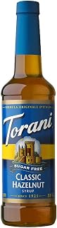 Torani Sugar Free Syrup, Classic Hazelnut, 25.4 Fl Oz
