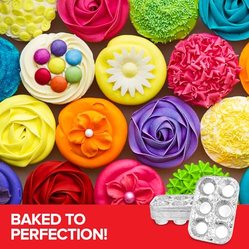 Stock Your Home 40 / 1 Count Pack of 40 / Silver Muffin & Cupcake Pans