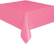 Creative Converting Touch of Color Plastic Table Cover, 54 by 108-Inch, Candy Pink