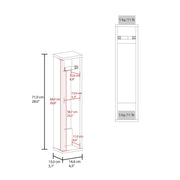 Freestanding Toilet Paper Holder Stand - White Bathroom Dispenser by HomeStock – Model FM11030MLB-1335