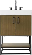 ELEGANT Kitchen and Bath 24 inch Single Bathroom Vanity in Chestnut Brown