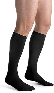 JOBST forMen Ambition Compression Socks, 15-20 mmHg, Knee High, SoftFit Band, Closed Toe