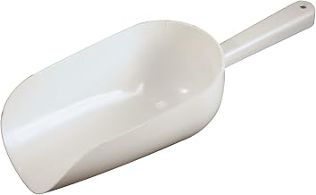 Bar Maid 16 oz White Scoop, Round Polyethylene Bowl, Hole Handle | Restaurant service, Great for Salads, Sides, Pasta and Shared Dishes