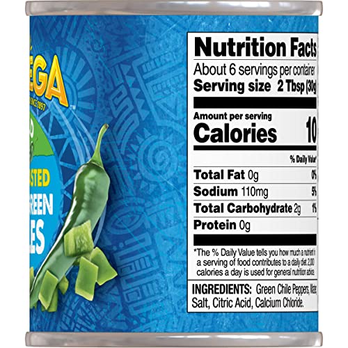 Ortega 7 Ounce (Pack of 6) / Mild / Diced Mild Green Chilis