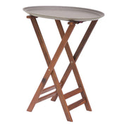 Tray Stand with Solid Legs Dark Walnut Wood - 31" H by HUBERT – Wood, Walnut, Model TS-2