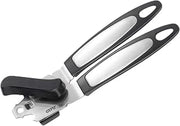 GEFU Can Opener, Stainless Steel, Black, Silver, 21.5 x 5.9 x 5.5 cm