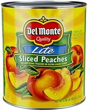 Del Monte Sliced Yellow Cling Peaches in Pear Juice, 105 Ounce Can -- 6 per case.