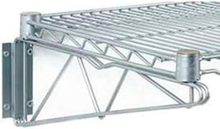 Nexel Single Arm Shelf Bracket, 24" L, Silver Epoxy