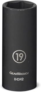 GEARWRENCH 3/8" Drive 6 Point Deep Impact Metric Socket 22mm - 84344N