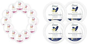 Dove Nourishing Body Care Beauty Cream, 12-Pack and Rich Nourishment Cream for Extra Dry Skin, 4-Pack