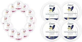 Dove Nourishing Body Care Beauty Cream, 12-Pack and Rich Nourishment Cream for Extra Dry Skin, 4-Pack