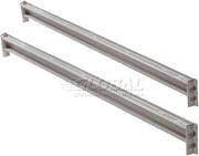 Global Industrial 96"W x 3-5/8"H Steel Z-Beam, Pair, 2150 lbs Capacity Per Pair
