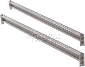 Global Industrial 96"W x 3-5/8"H Steel Z-Beam, Pair, 2150 lbs Capacity Per Pair