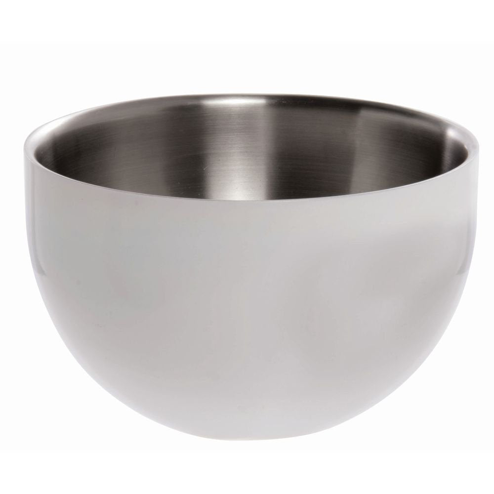 Serving Bowl White Round Stainless Steel Double-Wall - 9 1/2 Dia x 5 1/4 H by HUBERT – Stainless Steel, White, Model 191538028076