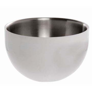 Serving Bowl White Round Stainless Steel Double-Wall - 9 1/2 Dia x 5 1/4 H by HUBERT – Stainless Steel, White, Model 191538028076