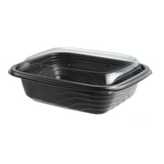 PP Microwaveable Container w/ PET Dome Lid by Anchor – 16.0 ounces, Polypropylene, Model CDM616/LC600