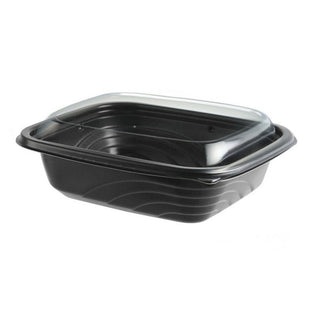 PP Microwaveable Container w/ PET Dome Lid by Anchor – 16.0 ounces, Polypropylene, Model CDM616/LC600