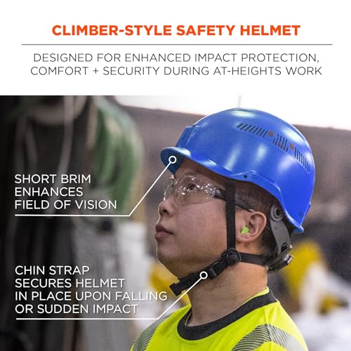 Ergodyne Blue / One Size Fits Most / Safety Helmet - Type 2, Class C Hard Hats