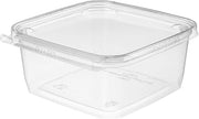 Inline Plastics 32 oz Tamper Resistant Clamshell Container with Flat Lid, TSSB32, 6' x 6" | 252/Case