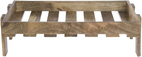 HUBERT Tall Full Size Mango Wood Riser - 22 3/10" L x 13 1/4" W x 6 1/2" H