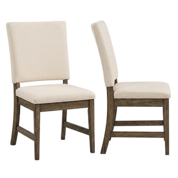 Toasted Java Ladderback Side Chair Set by Starlight Canyon Home – Solid Asian Hardwood, Brown, Pack of 2