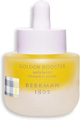 Beekman 1802 Golden Booster Amla Berry Face Serum, 0.5 fl oz | Plant-Based Vitamin C Alternative, Brightening & Tone-Evening Serum, Helps Reduce the Look of Dark Spots, Sensitive Skin Safe