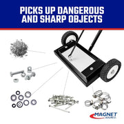 Master Magnetics 5"L x 15.13"W x 48"H / 14" / 1 Magnetic Sweepers