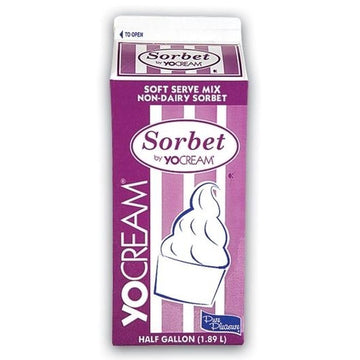 Yocream Pomegranate Raspberry Soft Serve Sorbet Mix by DANNON – 8.3 inches (W) x 10 inches (H) x 12.5 inches (L), Pack of 6