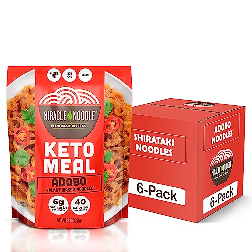 Miracle Noodle Adobo / 9.2 Ounce (Pack of 6) / No Color Noodle
