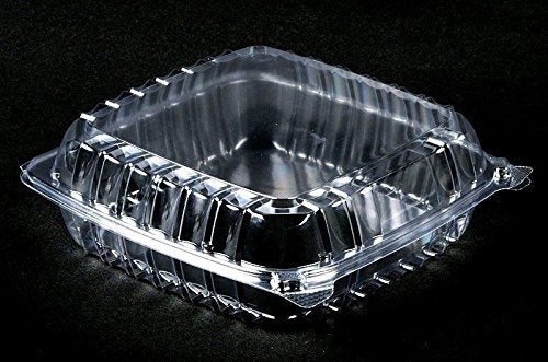 Dart Solo Dart 9" x 9.5" x 3" Clear Hinged Food Cookie Take-Out Container 1-Compartment (pack of 200) – Food Storage Container