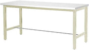 Global Industrial 48" W x 30" D Adjustable Height Workbench, 1-5/8" Thick Plastic Laminate Square Edge, Tan