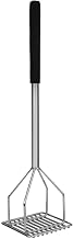 Thunder Group SLTMA024C Potato Masher, 24"L, Square face, Soft Grip Handle, Chrome Plated, Pack of 12