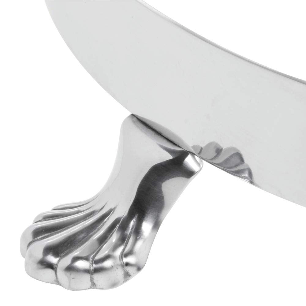 Buffet Tray Stand Round Stainless Steel - 16 1/2 Dia x 1 1/2 H by HUBERT – 16.5", Stainless Steel, Silver, Model 860018-1