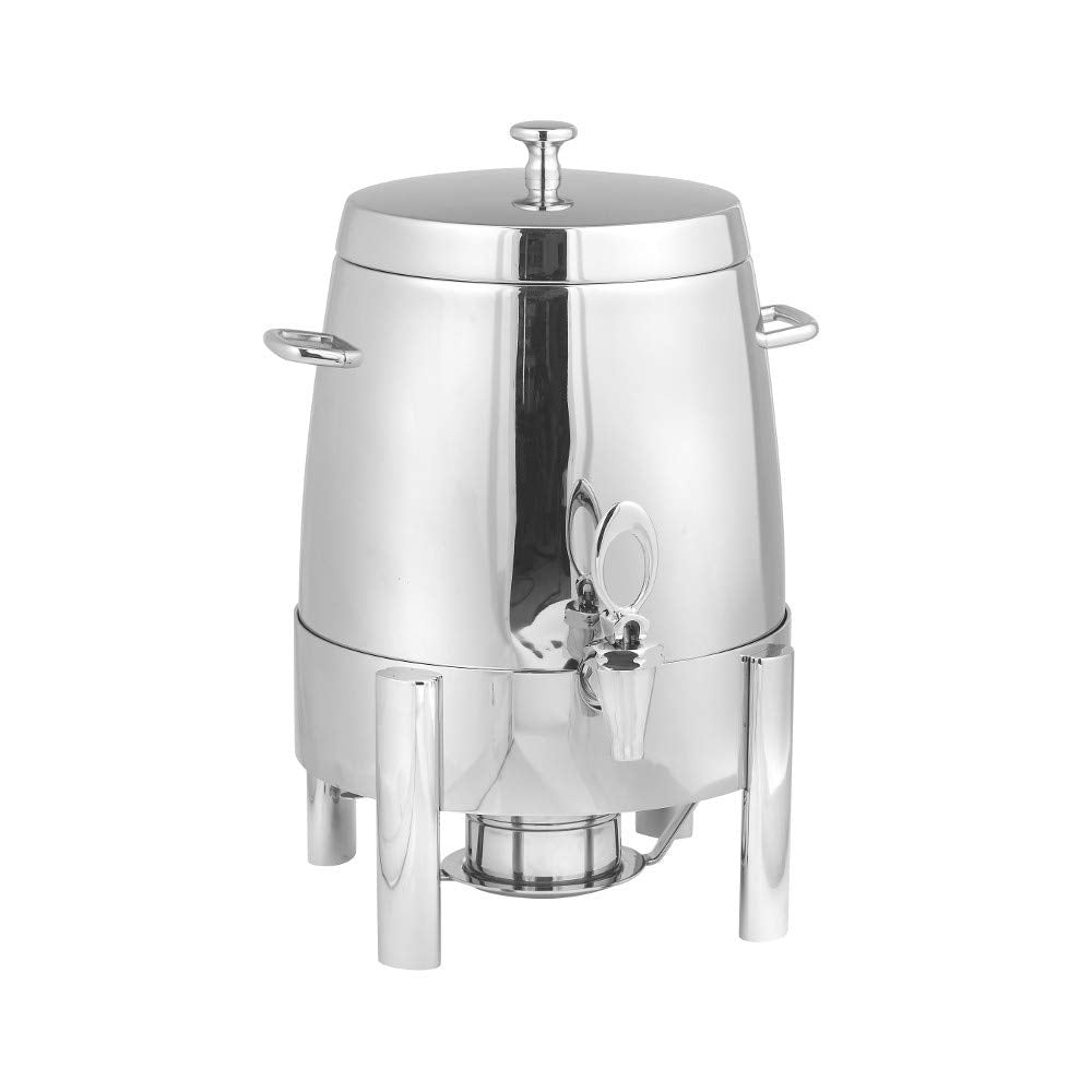 Three Gallon Coffee Urn with Flat Modern Lid & Jazz Style Legs by Eastern Tabletop – 3.0 gallons, Stainless Steel, Model 3283