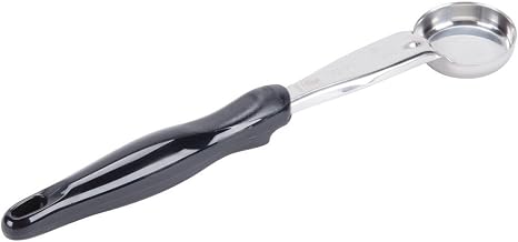Jacob's Pride Heavy-Duty S/S Round 1 Oz Solid Spoodle w/Black Handle