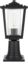 Elegant Lighting York 7" Outdoor Pendant in Black