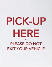 HUBERT Pick Up Here Sign - 22" W x 28" H