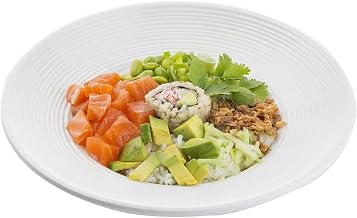 Tablecraft Pulito Collection Round Pasta Bowl, White, Melamine, 14 oz, 10” diameter (25.4 cm)