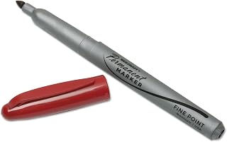 AbilityOne Permanent Marker - Fine Point - 12 Pack, Red Ink 7520-01-511-4324: Dozen, 12 Item(s)